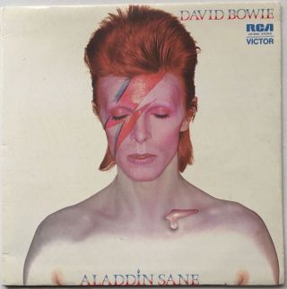 David Bowie Aladdin Sane 1973 Oz Rca Victor Vg,  /vg,