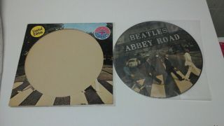 The Beatles Abbey Road Lp 1979 Picture Disc 5c P062 - 04243 W/ Rare French Sticker