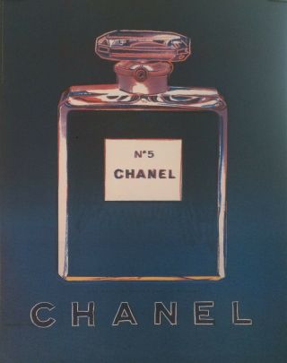 Blue Chanel No 5 Poster By Andy Warhol