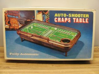 Vintage Auto Shooter Craps Table Fully Automatic In Opened Box