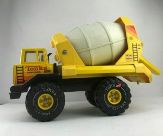 Vintage Tonka Turbo Diesel Xmb - 975 Cement Mixer Truck Yellow