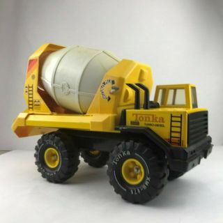 Vintage Tonka Turbo Diesel XMB - 975 Cement Mixer Truck Yellow 5