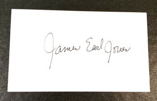 James Earl Jones Legendary Actor Signed Autograph 3x5 Index Card Star Wars