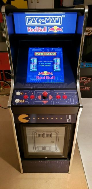 pacman redbull arcade pixelbash machine with mini fridge LIMITED EDITION 5