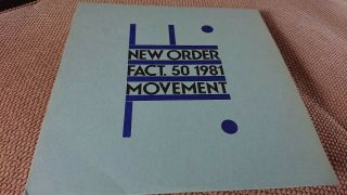 Order Fact.  50 1981 Movement Album.  Vinyl With Sleeve And Cover