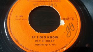 VAL BENNETT - Spanish Harlem ROY SHIRLEY - If I Did Know - Trojan TR611 - VG,  /VG 3
