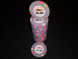 Paulson Casino De Mexico 100,  000 Chip,  Qty 22 Chips