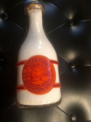 2 - Color Trpq Milk Bottle/pfeffer Farms Jersey 