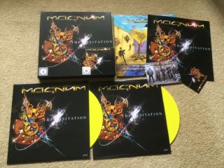 Magnum “the Visitation” 2011 Germany Yellow Vinyl 2lp,  Cd/dvd,  Booklet Boxset