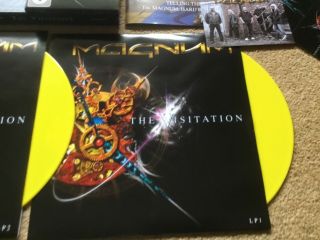 Magnum “The Visitation” 2011 Germany Yellow vinyl 2Lp,  Cd/dvd,  booklet Boxset 3