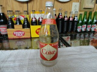 Coke Soda Bottle Paper Label 26 Oz Ndnr Not Pepsi
