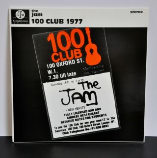 The Jam 100 Club 1977 Bootleg Lp Vinyl Gtmlp 002 Gtm