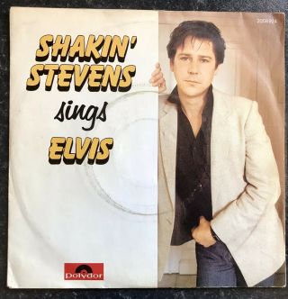 Shakin’ Stevens Shaky Sings Elvis Presley 7” Vinyl Ep Polydor France Picture Slv