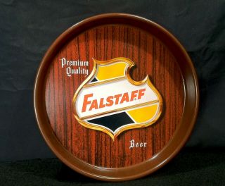 Vintage 1950‘s 60‘s Falstaff Beer Advertising Sign Metal Tray One