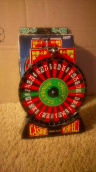 Vintage Casino Bank Wheel Coin Activated Roulette 7 