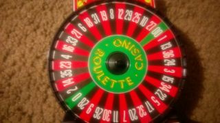 Vintage Casino Bank Wheel Coin Activated Roulette 7 