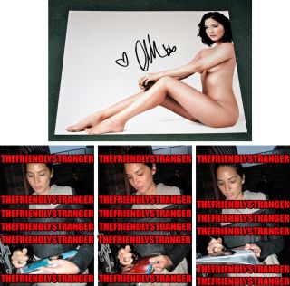 Olivia Munn Signed Autographed 8x10 Photo - Proof - Naked & Sexy The Rook