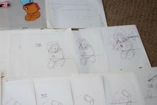 Herge ' s The Adventures of Tintin Animated Model sheets Storyboard Sketch Art 881 4