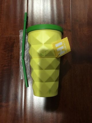 Starbucks Hawaii 2016 Pineapple Tumbler 16 Oz.  W/defects