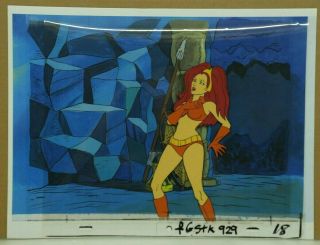 Flash Gordon Princess Aura Hand Painted Animation Cel & Background W/coa (27 - 45)