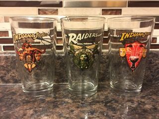 Flix Brewhouse Indiana Jones Limited Edition Pint Glass Set Lost Ark Temple Doom