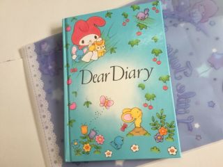 Vintage 1981 My Melody Diary Hard Cover Hello Kitty Sanrio