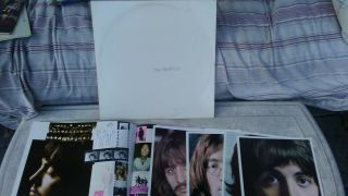 The Beatles White Album Gatefold 2 Lps Poster & Photos Capitol Records Vinyl Lp