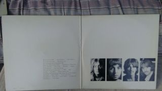 THE BEATLES WHITE ALBUM GATEFOLD 2 LPs POSTER & PHOTOS CAPITOL RECORDS VINYL LP 6