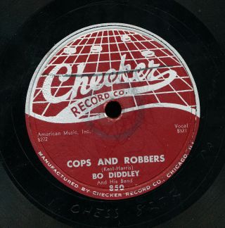 Bo Diddley Cops And Robbers Down Home Special Checker 850 Blues Soul 78 Record