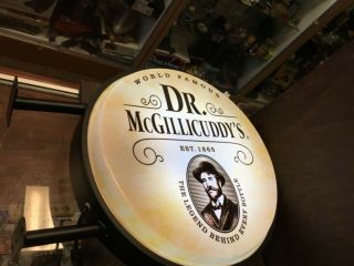 Dr McGillicuddy ' s Lighted Double Sided Pub Bar Mancave Sign in Metal Frame 3