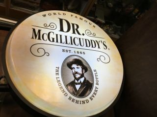 Dr McGillicuddy ' s Lighted Double Sided Pub Bar Mancave Sign in Metal Frame 4