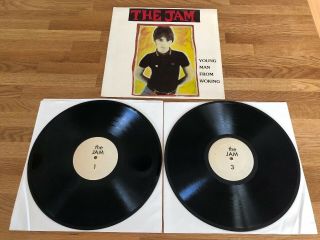 The Jam Rare White Label 2 X Vinyl Lp Set - Young Man From Woking - Weller