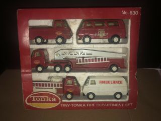 Vintage Tiny - Tonka Fire Department Set No.  830