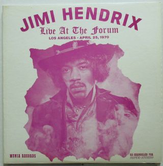 Jimi Hendrix Experience Live At The Forum 1970 Org Munia Dbl Lp Minty Not Tmoq