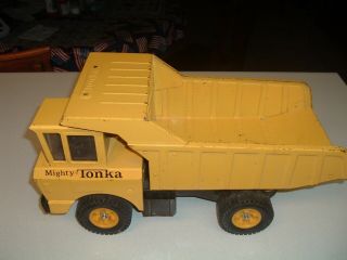Vintage Tonka Dump Truck ( (mighty))  Metal 18 " X 8 " Cond.