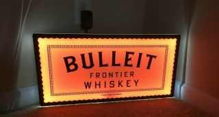 Bulleit Frontier Whiskey Bourbon Led Sign