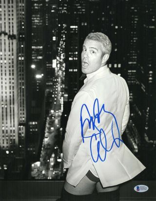 L@@k Gay Intrest Andy Cohen Signed 11x14 Photo Authentic Autograph Beckett Bravo