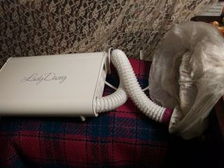 Vtg Lady Dazey Portable Soft Bonnet Hair Dryer W/ Carrying Case Model 3000
