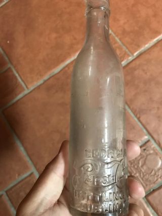 ANTIQUE SCARCE PEPSI DUBLIN GEORGIA BOTTLE SODA ADVERTISING GLASS COLA 2