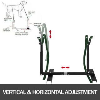 Fully Adjustable Grooming Breeding Stand W/ Collars Stainless Steel trim nails 4