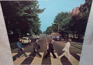 The Beatles " Abbey Road " Rare Zealand Parlophone Fully Laminated Cover