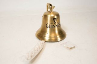 Guinness Beer Tavern - Bar Advertisng Brass Tip Bell Wall Mountable Rare Piece