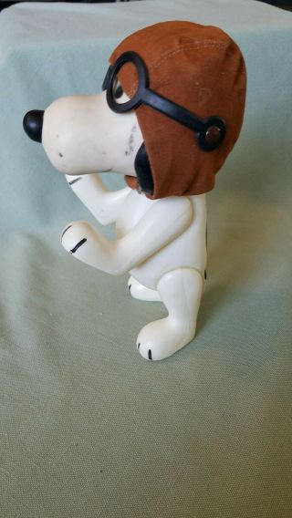 Vintage SNOOPY PEANUTS Pocket Doll WWI FLYING ACE 7” 1966 2