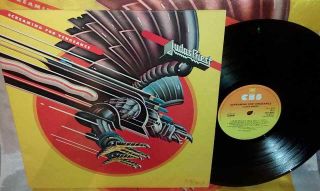Judas Priest Screaming For Vengeance 1982 Uk W/poster Inner First Press Nm Vinyl