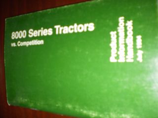 John Deere 8000 Series Tractors Vs Competition Product Information Handbook