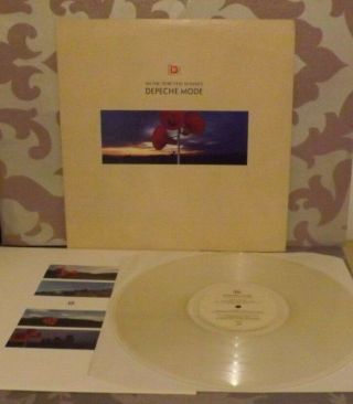 Very Rare Depeche Mode Music For The Masses Uk 1st Press Clear Vinyl 1987 Lp Ex,