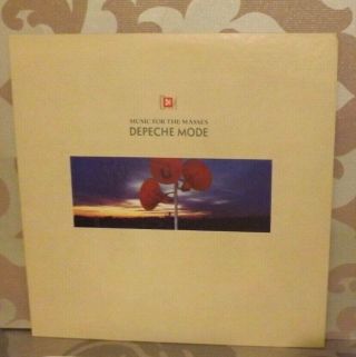 Very Rare DEPECHE MODE Music For The Masses UK 1st Press CLEAR VINYL 1987 LP EX, 3
