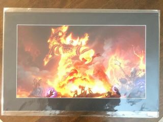2019 Sdcc Blizzard The Firelord Fine Art Print 13 Of 300 Made Blizzcon Warcraft