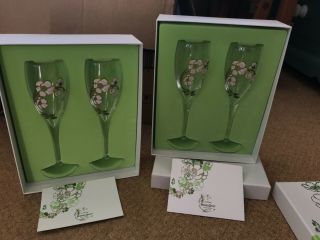 four perrier jouet champagne glasses 3