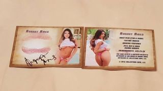 August Ames Autograph Signed Kiss Print Trading Card Penthouse Rip Deceased